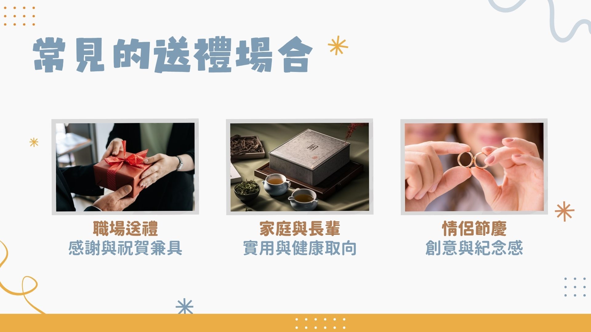 常見的送禮場合