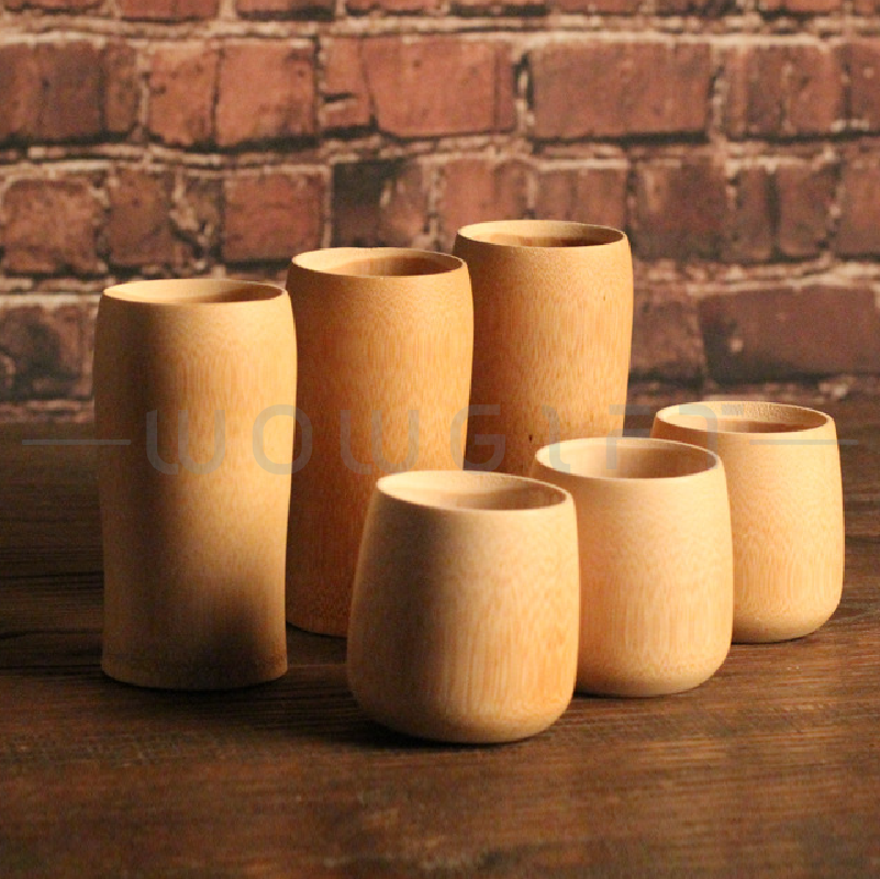 天然竹製小茶杯．竹酒杯