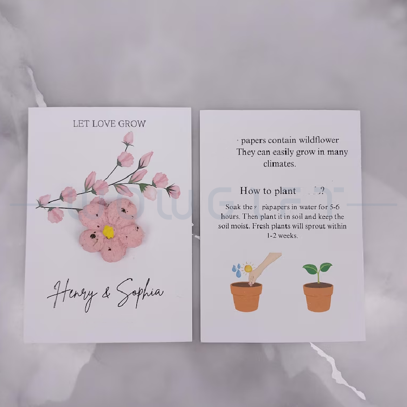 客製種子紙卡片．台灣製造可發芽環保卡