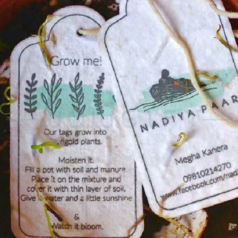 客製種子紙吊牌．台灣製環保種植紙卡．品牌活動ESG贈品