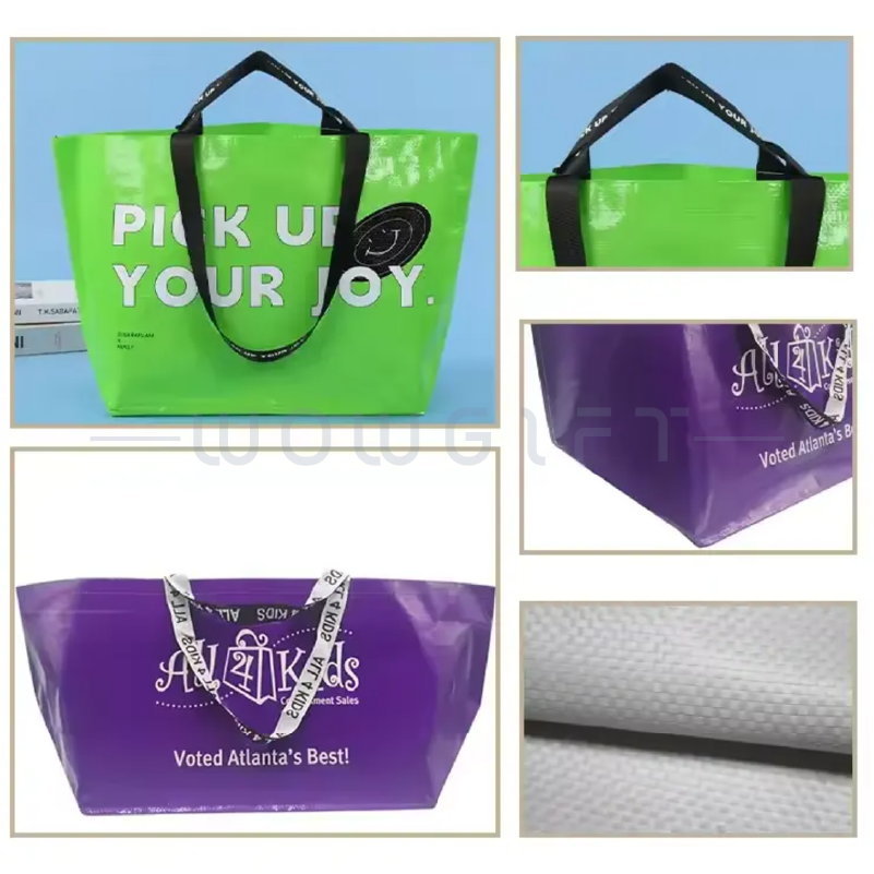 超大容量編織搬家袋．防水耐重手提購物袋