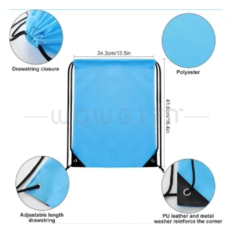 客製束口後背袋．尼龍抽繩束口袋