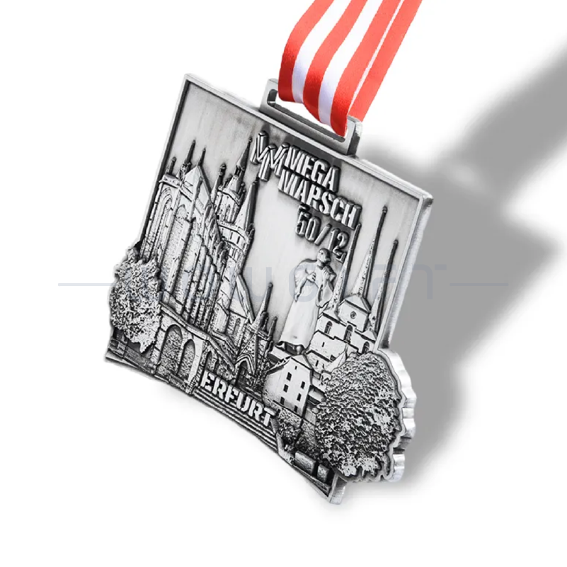 客製3D金屬獎章-銀