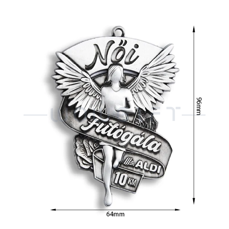 客製3D金屬獎章-銀