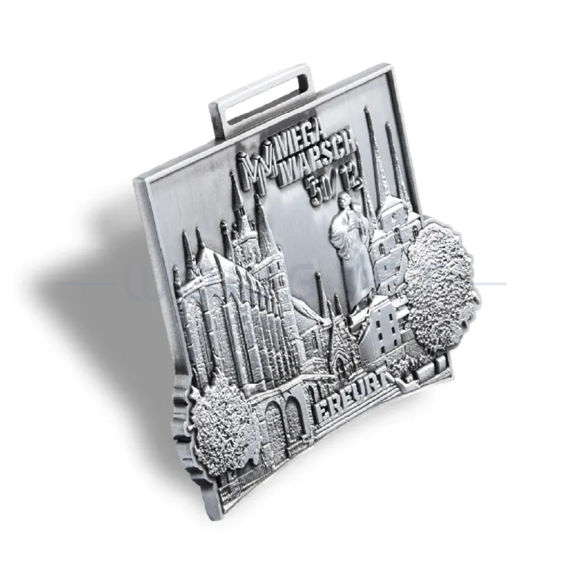 客製3D金屬獎章-銀