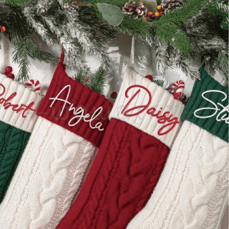 針織糖果禮物襪｜聖誕襪