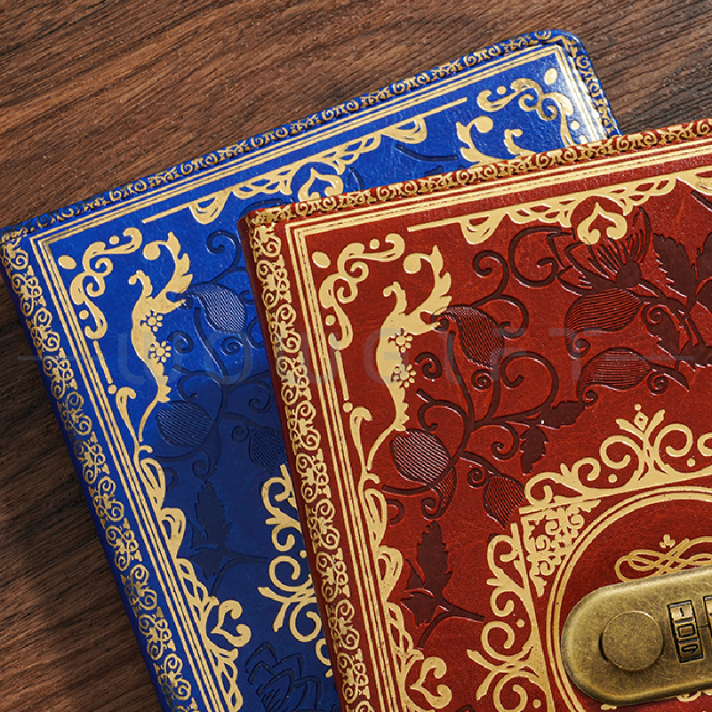 古典浮雕筆記本客製禮盒組，A5 手帳本＋金屬筆，企業年度禮／品牌活動贈品