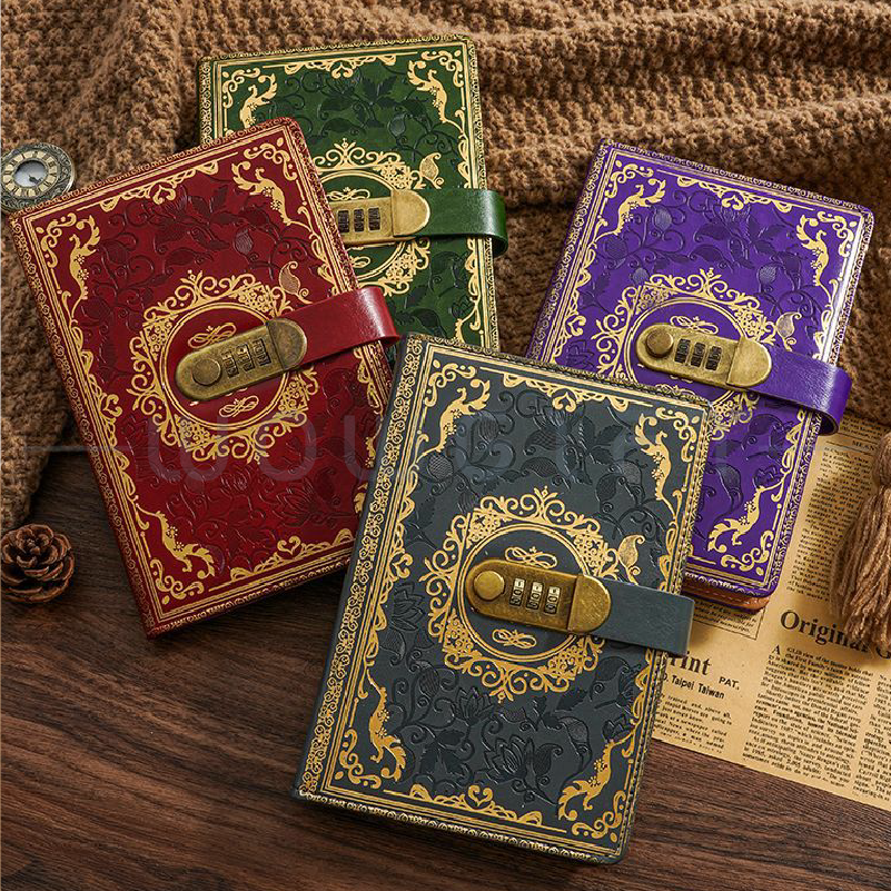 古典浮雕筆記本客製禮盒組，A5 手帳本＋金屬筆，企業年度禮／品牌活動贈品