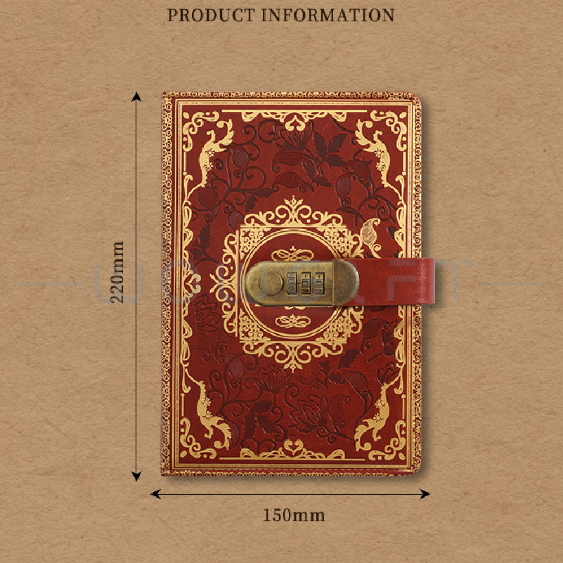 古典浮雕筆記本客製禮盒組，A5 手帳本＋金屬筆，企業年度禮／品牌活動贈品