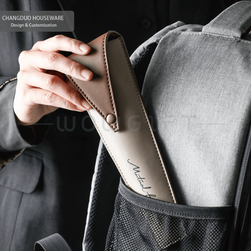 客製化質感皮革袋｜不鏽鋼餐具