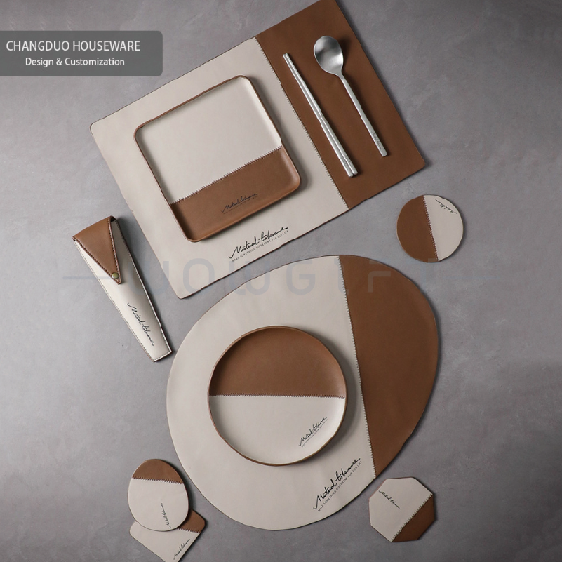 客製化質感皮革袋｜不鏽鋼餐具