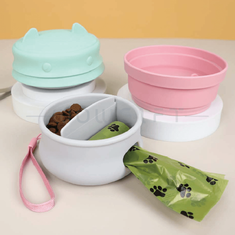 三合一寵物摺疊碗｜撿便袋