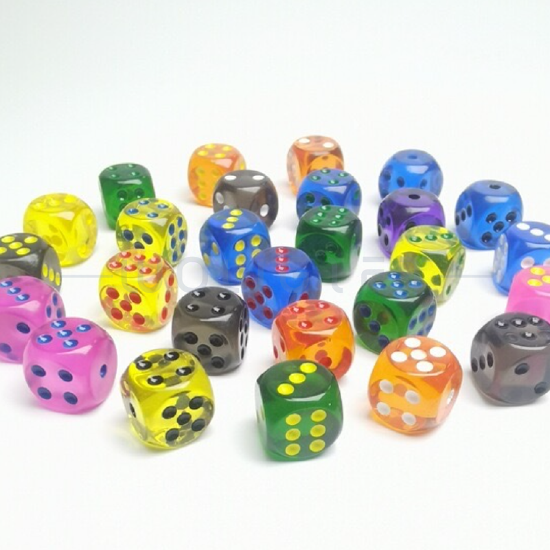 客製化骰子．透明色骰子