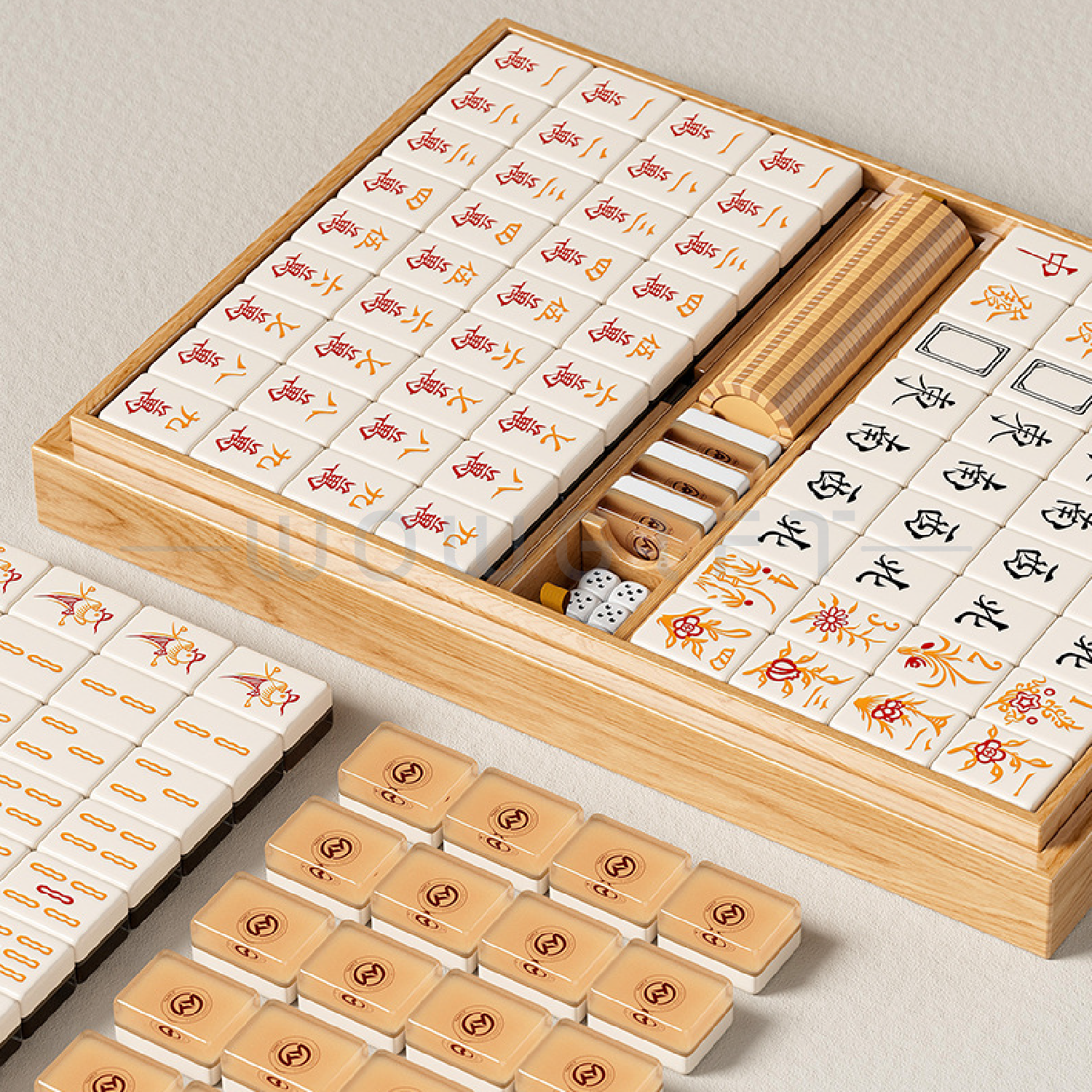 客製高質感麻將禮盒．企業客製高光禮品盒