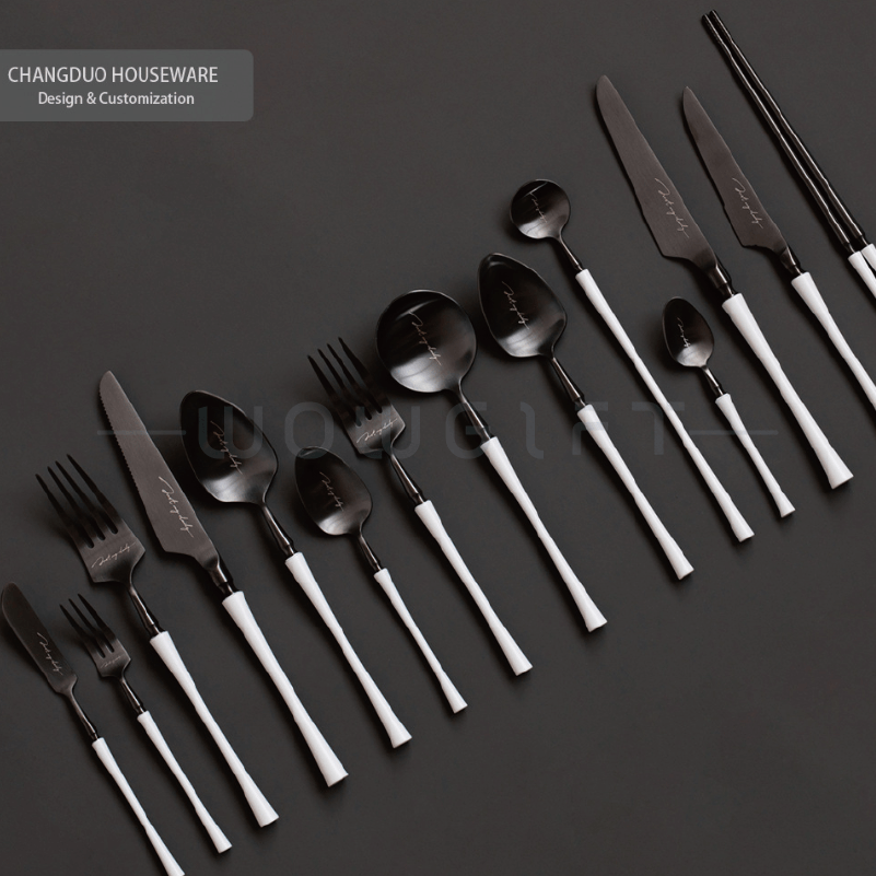 INS北歐風不鏽鋼餐具｜工業風餐具雷雕