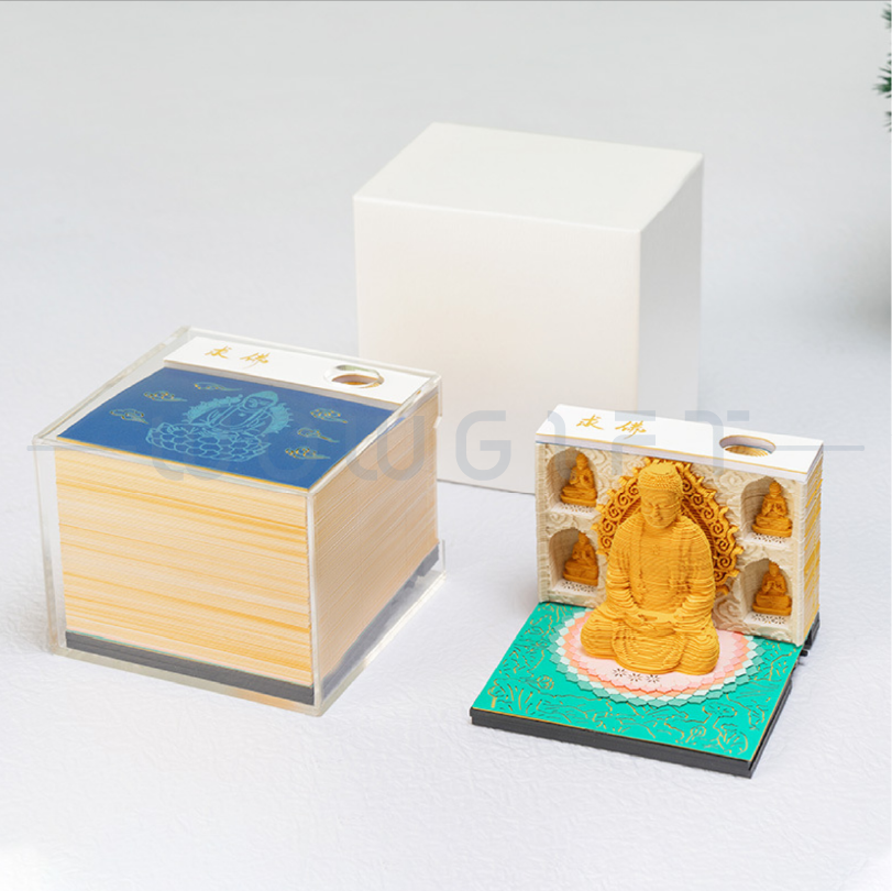 客製3D佛像便條紙
