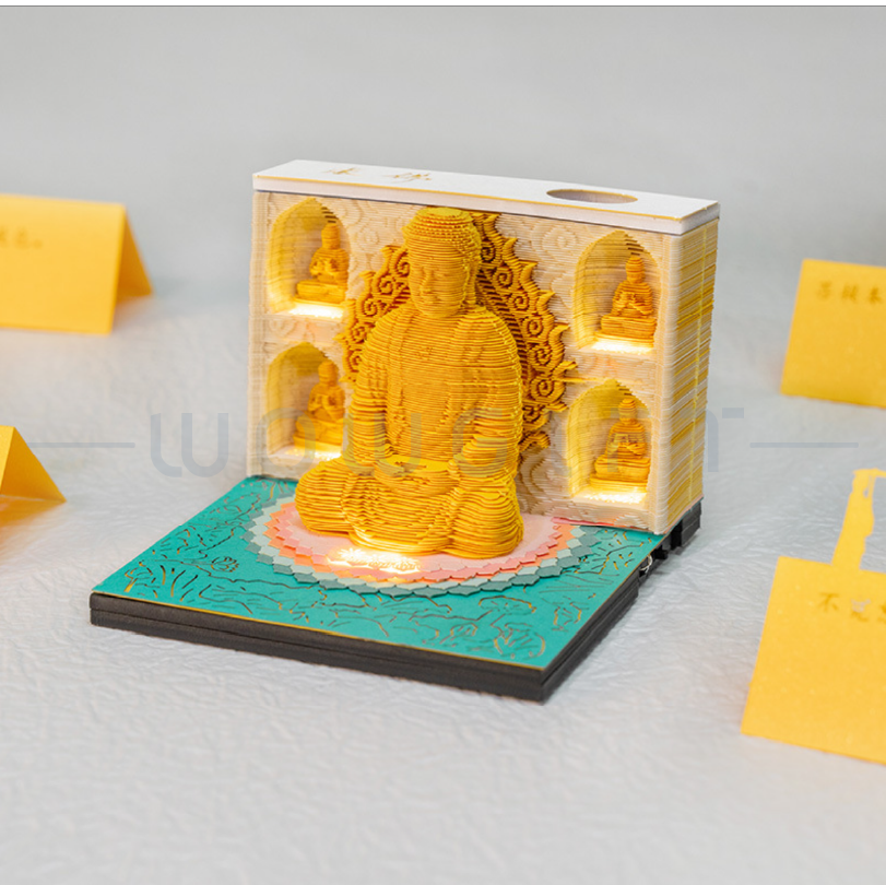 客製3D佛像便條紙