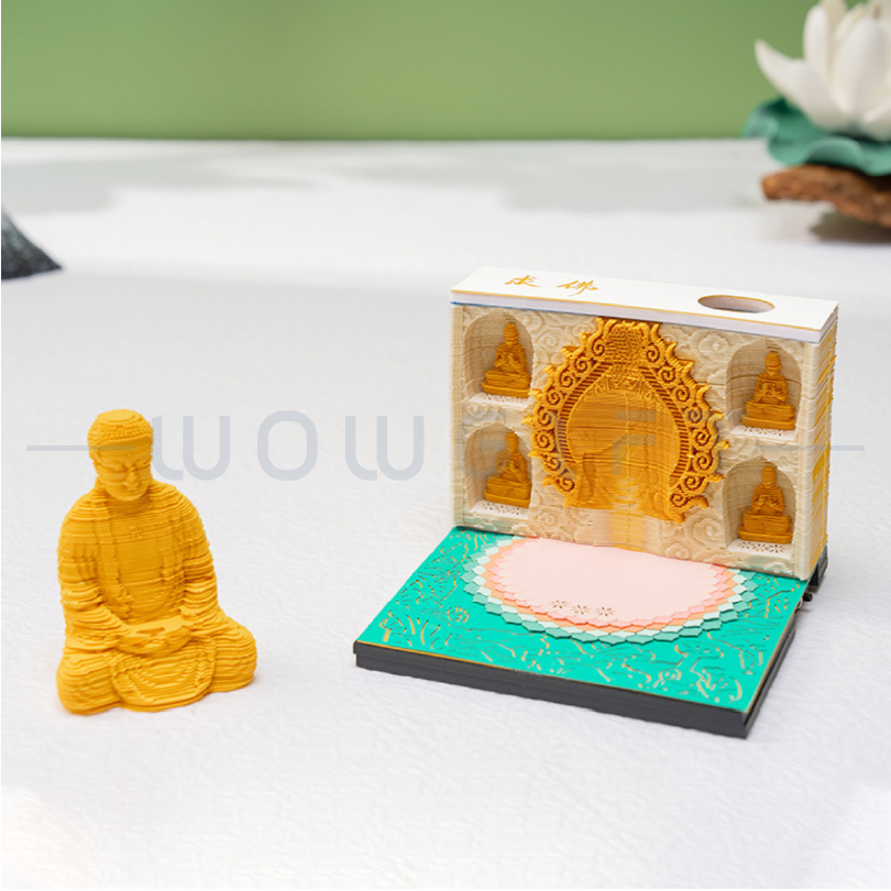 客製3D佛像便條紙