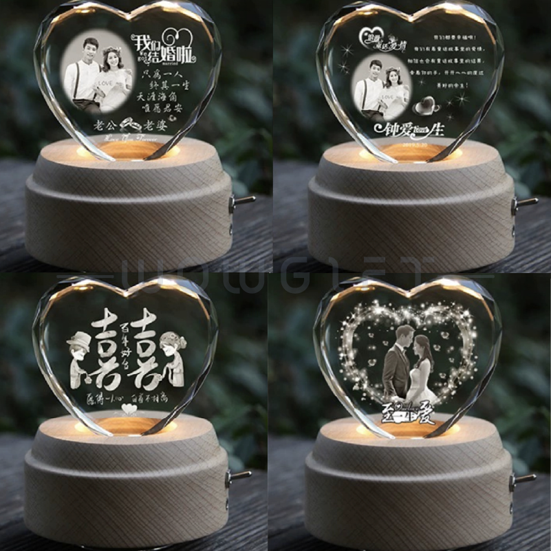 客製水晶雕刻音樂盒