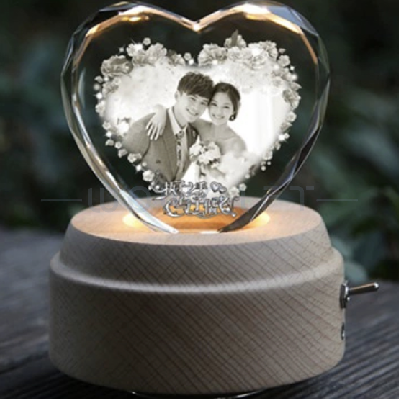 客製水晶雕刻音樂盒