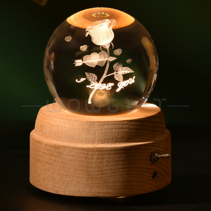 水晶3D雕刻-情人節禮物