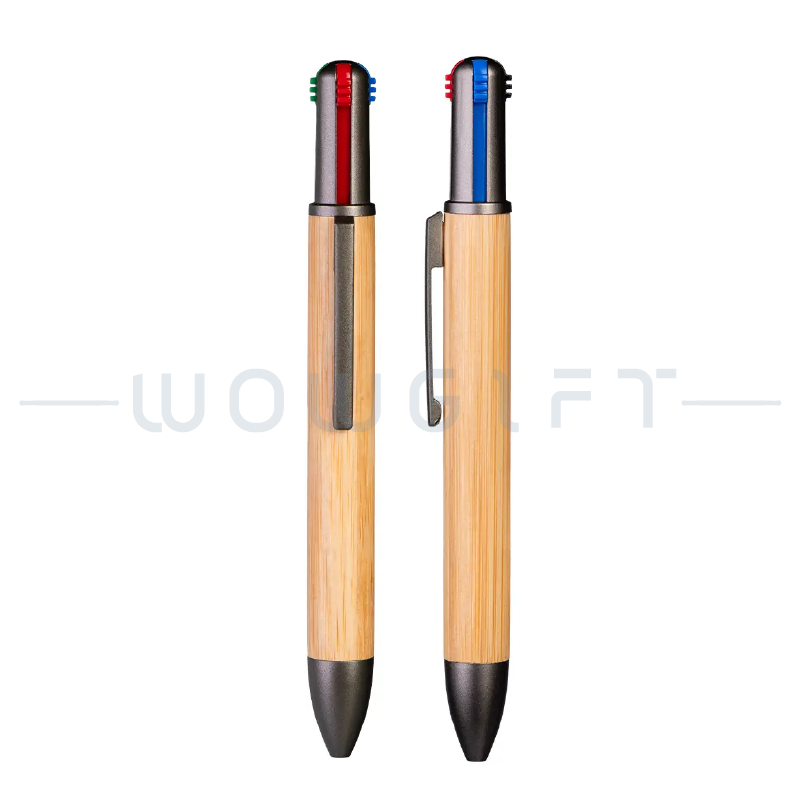 竹製四色筆客製，FSC文具