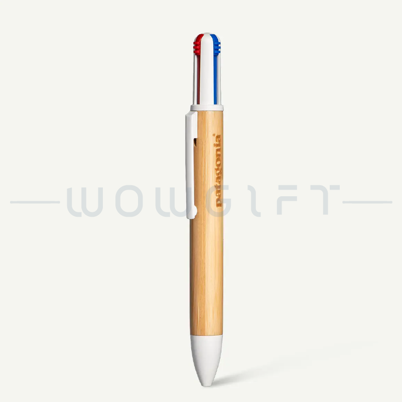 竹製四色筆客製，FSC文具