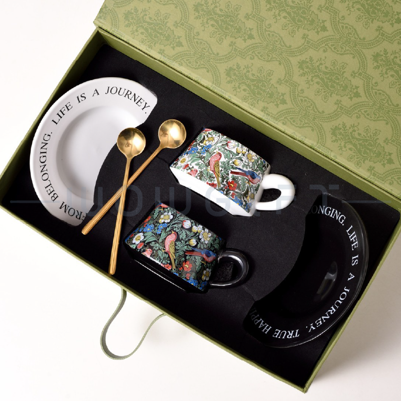 咖啡杯碟禮盒客製，下午茶伴手禮，品牌聯名