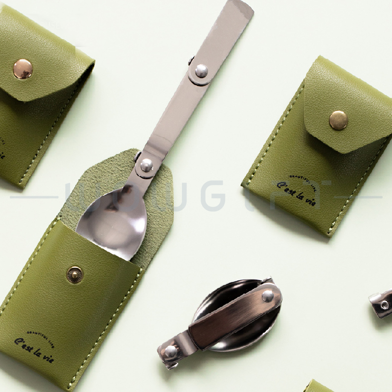 304不鏽鋼折疊湯匙餐具組客製，戶外旅行