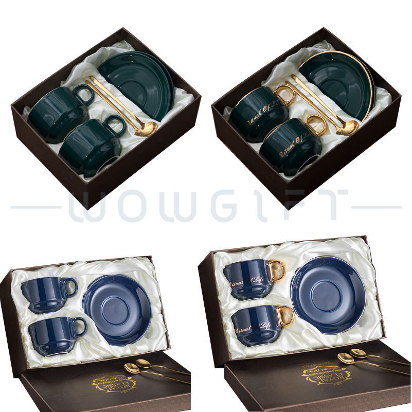 陶瓷咖啡杯碟勺禮盒客製，咖啡館開店