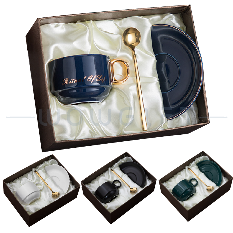 陶瓷咖啡杯碟勺禮盒客製，咖啡館開店