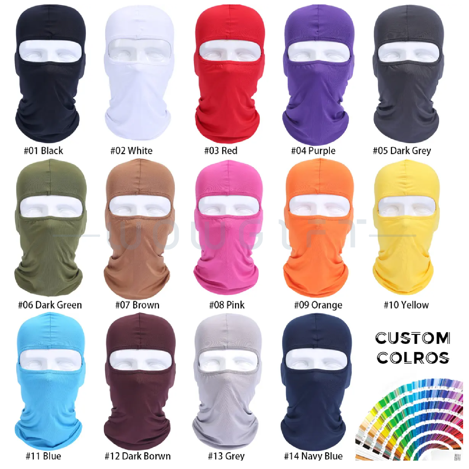 全罩式防風頭套．戶外機車頭巾 / 運動頭套 / 客製印刷款