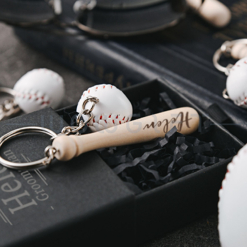 棒球迷你球棒鑰匙圈客製，包包吊飾，活動贈品