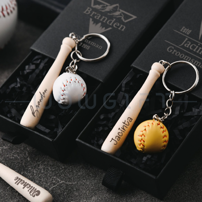 棒球迷你球棒鑰匙圈客製，包包吊飾，活動贈品
