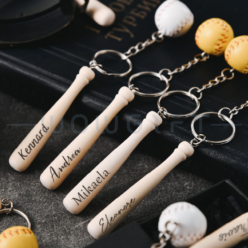 棒球迷你球棒鑰匙圈客製，包包吊飾，活動贈品