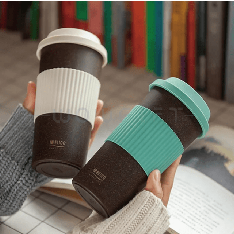 咖啡渣環保隨行杯．雙層隔熱可重複使用