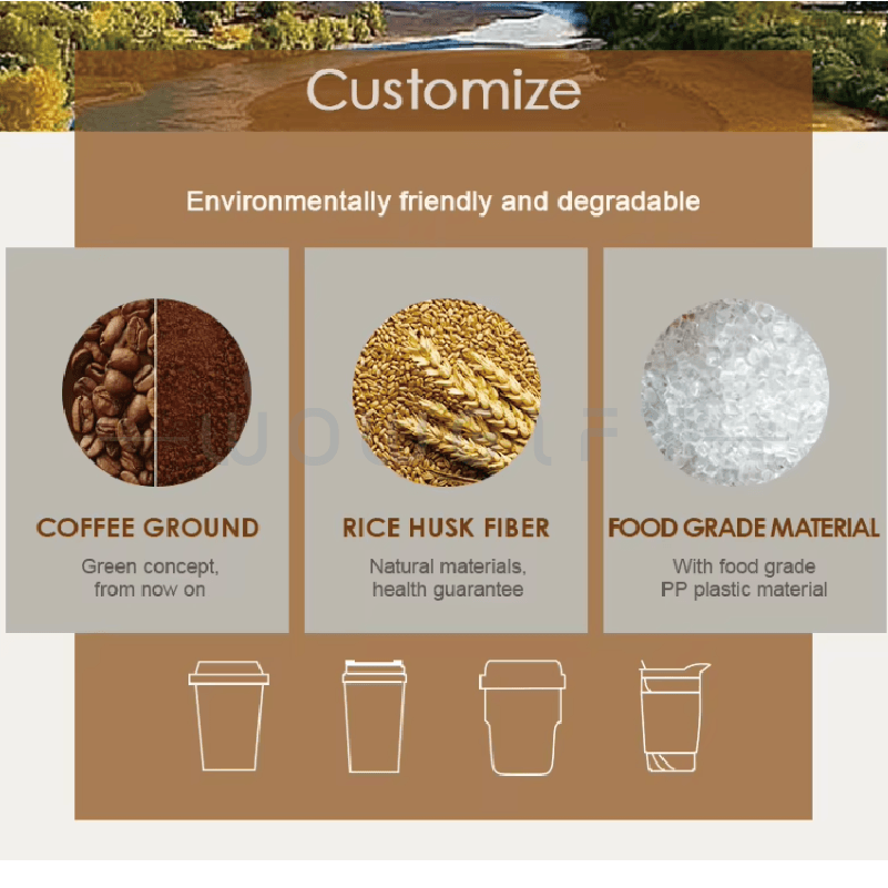 咖啡渣環保隨行杯．雙層隔熱可重複使用