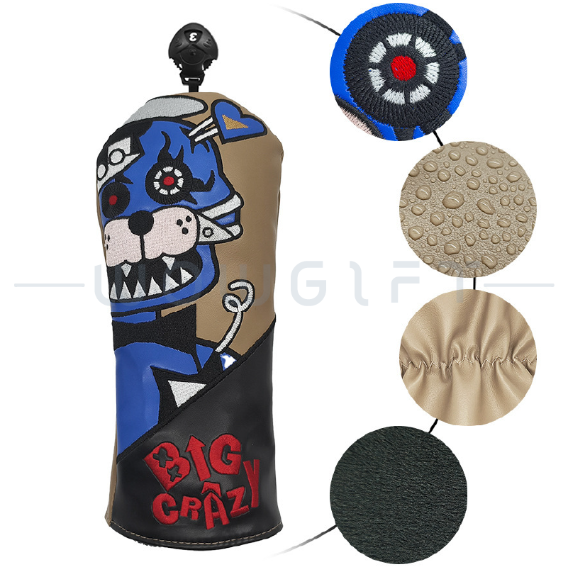 高爾夫球桿套客製．防潑水厚棉高爾夫桿頭套（Driver／Wood／Hybrid）