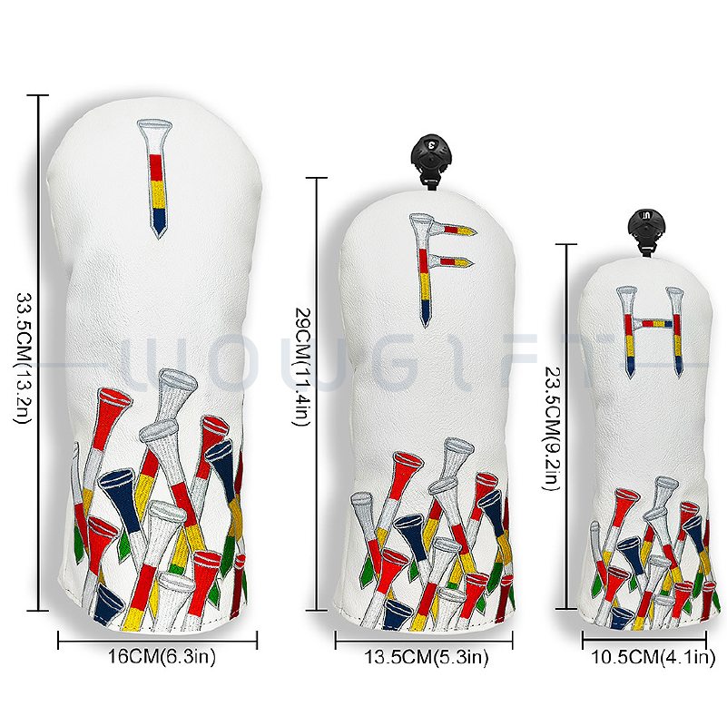 高爾夫球桿套客製．防潑水厚棉高爾夫桿頭套（Driver／Wood／Hybrid）