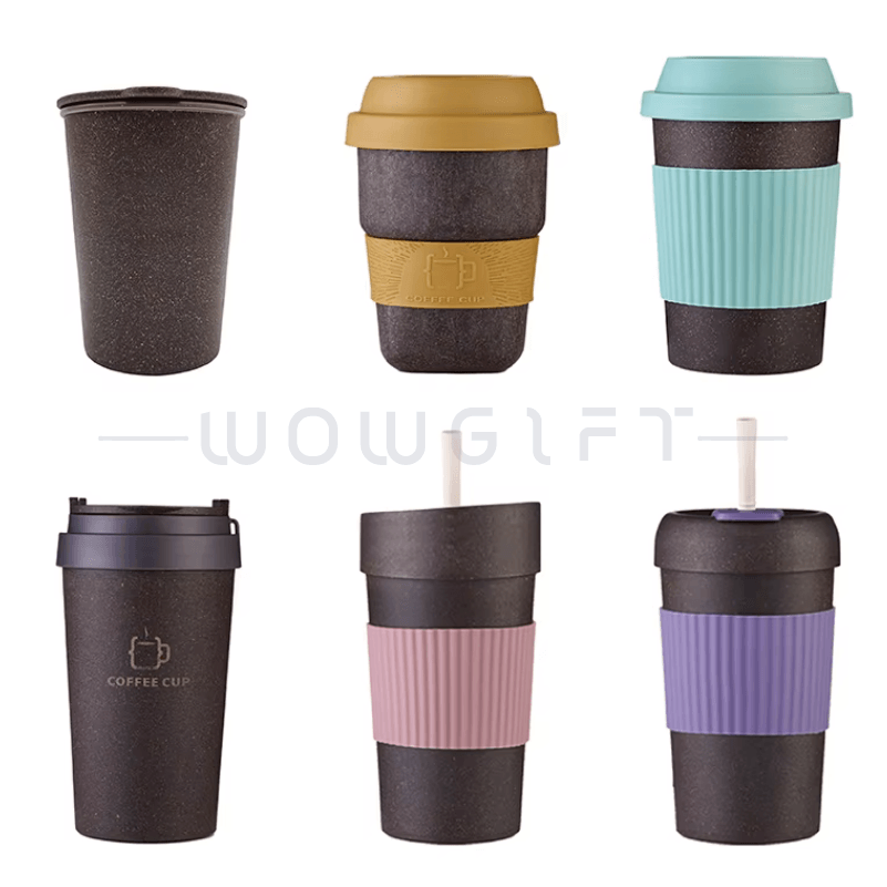 咖啡渣環保材質咖啡杯．雙層咖啡杯