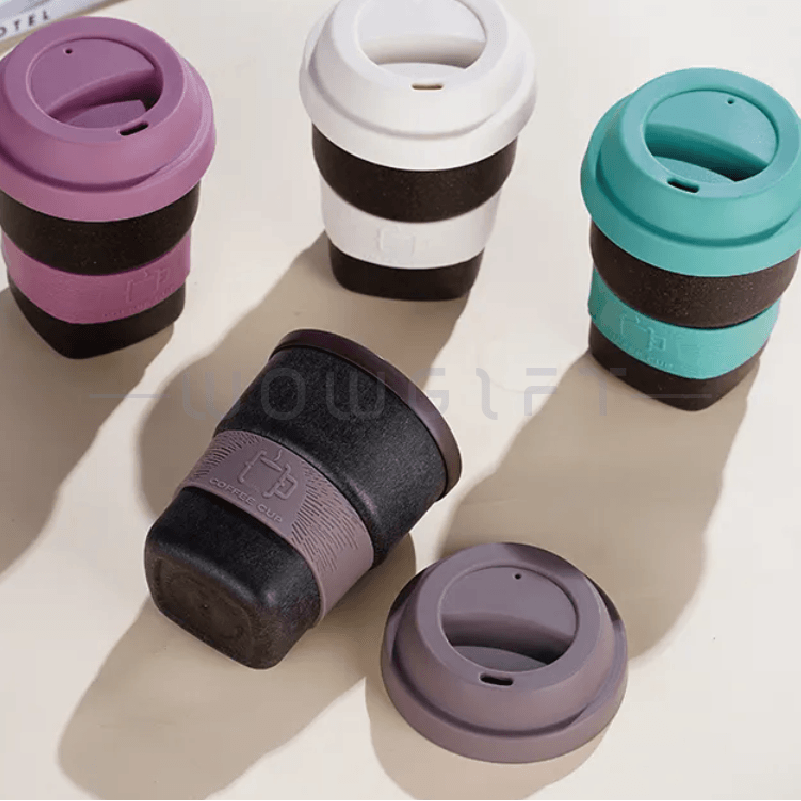 咖啡渣環保材質咖啡杯．雙層咖啡杯