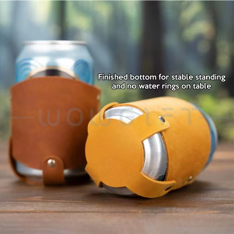 PU 皮革杯套客製．易開罐飲料杯套