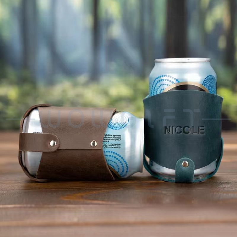 PU 皮革杯套客製．易開罐飲料杯套