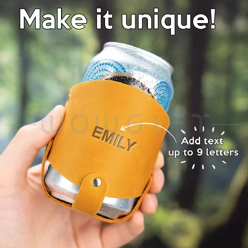 PU 皮革杯套客製．易開罐飲料杯套