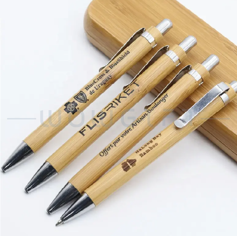 客製環保原子筆 · 竹製圓珠筆