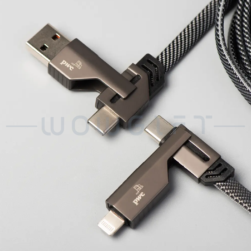 四合一充電線客製．60W快充充電線