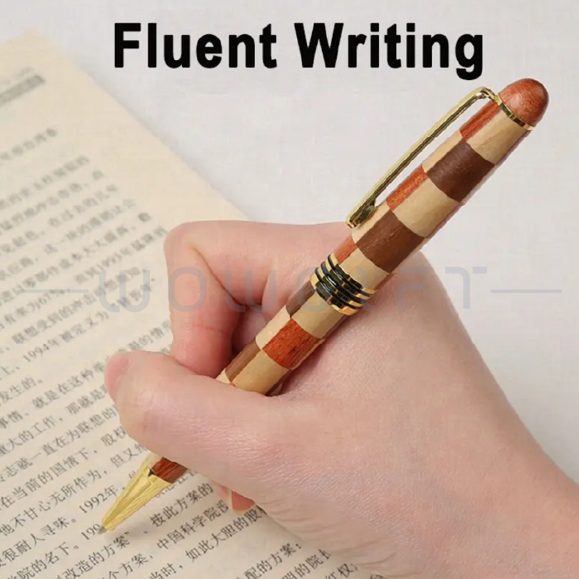 天然原木雙筆禮盒組．高質感木盒 × 金屬筆 / 支援客製雕刻