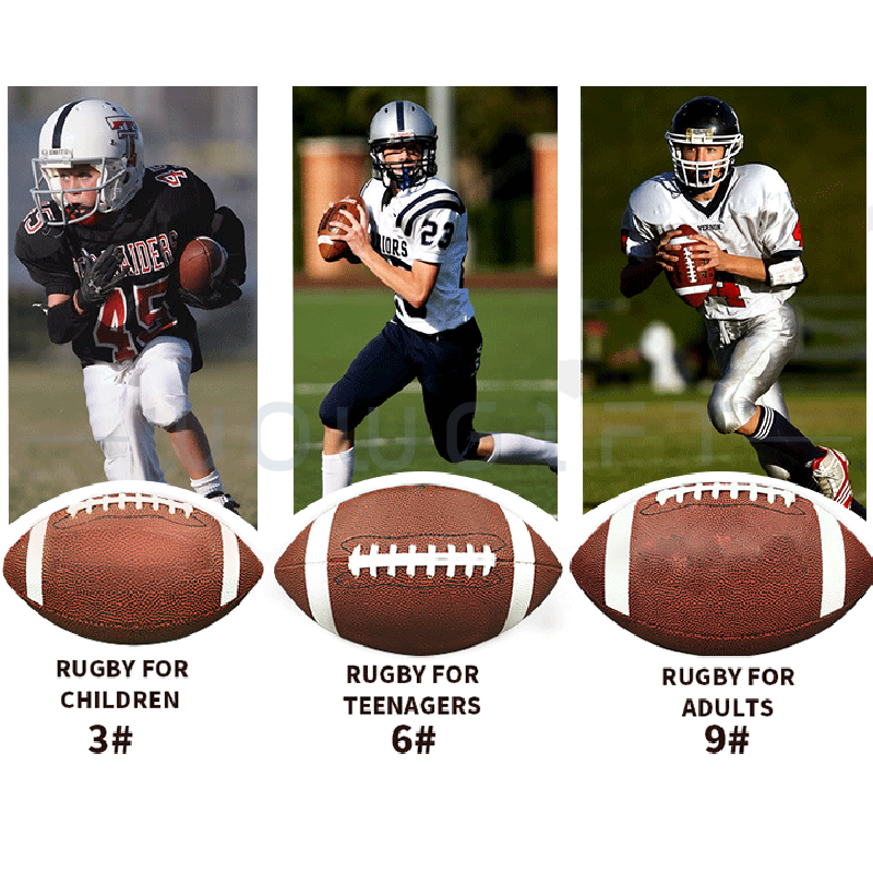 客製美式足球．PU皮革運動球LOGO印刷