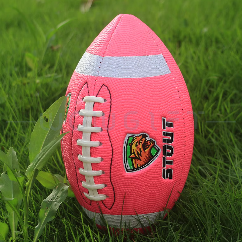 客製美式足球．PU皮革運動球LOGO印刷