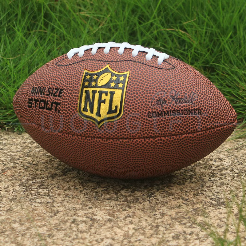 客製美式足球．PU皮革運動球LOGO印刷